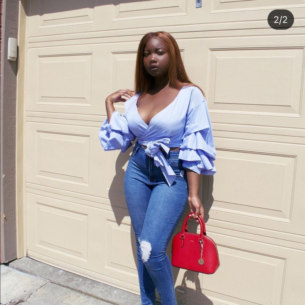 Wrap blouse